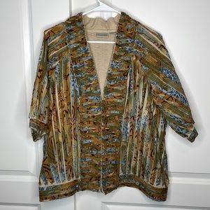 Chico’s Textured Boho Blouse - Size 3 (XL)